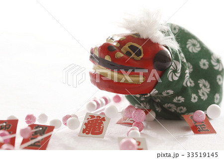 正月の凧としし舞 33519145