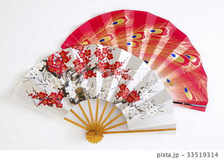 並べた扇子のパターン 33519314