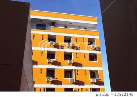 room apartment building with air conditioners room apartment building with air conditioners 33522146