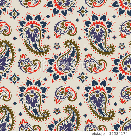 Seamless paisley pattern 33524174