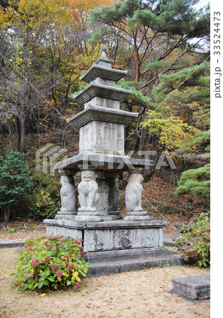 石塔 韓国 華厳寺 33524473