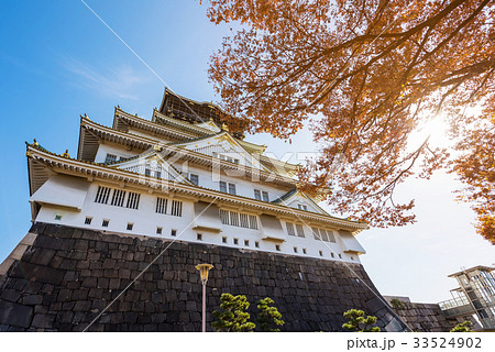 Osaka Castle with autumn colors Osaka Castle with autumn colors 33524902