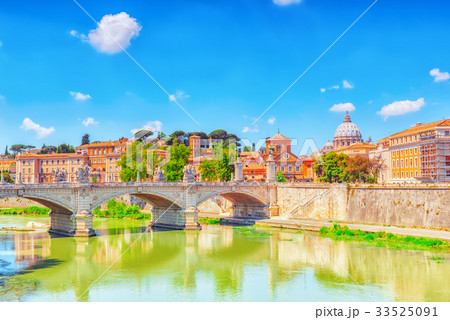 View on Bridge Vittorio Emanuele II  33525091