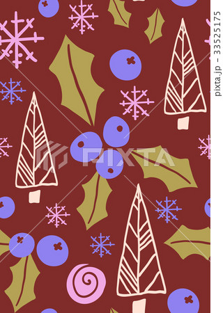 Christmas seamless pattern with fir tree Christmas seamless pattern with fir tree 33525175