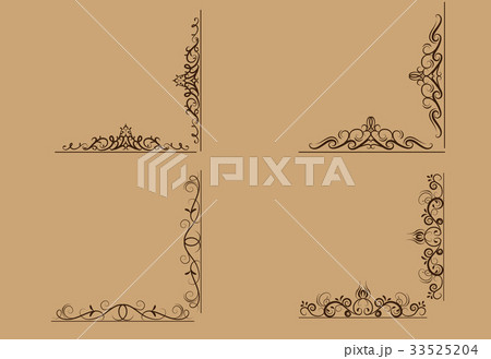 Swirl floral design set 33525204