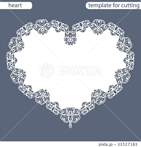 Greeting card with openwork border, paper doily Greeting card with openwork border, paper doily 33527183