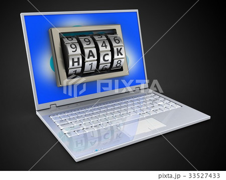 3d illustration of laptop  3d illustration of laptop  33527433