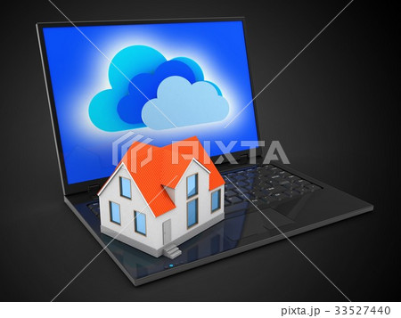 3d illustration of laptop computer  3d illustration of laptop computer  33527440