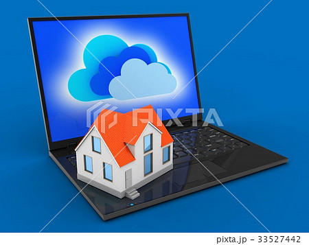 3d illustration of laptop computer  3d illustration of laptop computer  33527442