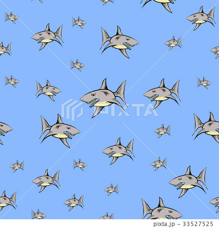 Shark Fish Seamless Pattern 33527525