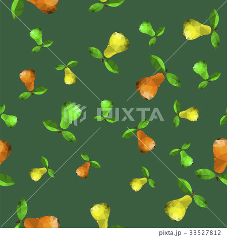 Polygonal Pear Seamless Pattern 33527812