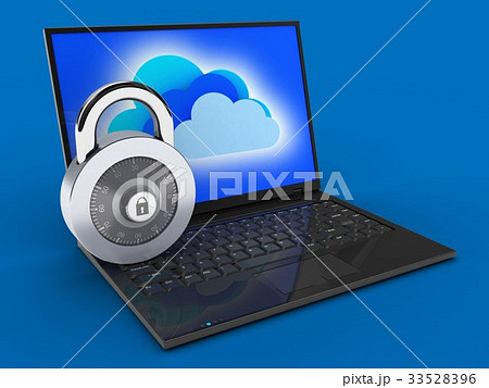 3d illustration of laptop computer  3d illustration of laptop computer  33528396