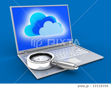 3d illustration of laptop  3d illustration of laptop  33528399