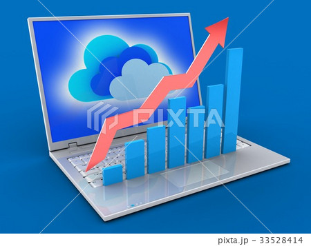 3d illustration of laptop  3d illustration of laptop  33528414