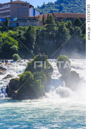 View of Rhine falls (Rheinfalls). View of Rhine falls (Rheinfalls). 33529730