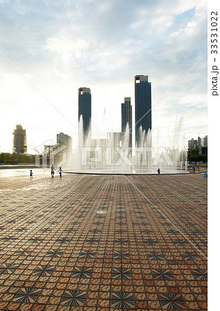 高層ビル 噴水 松島 33531022