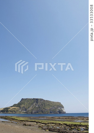 城山日出峰 水平線 済州島 33533008