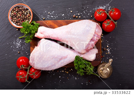 fresh turkey legs with ingredients for cooking fresh turkey legs with ingredients for cooking 33533622