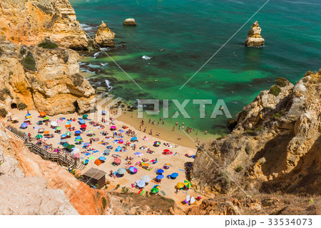 Beach in Lagos - Algarve Portugal Beach in Lagos - Algarve Portugal 33534073