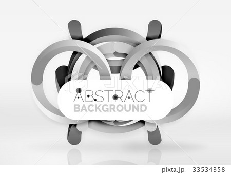 Modern 3d ring vector abstract background 33534358