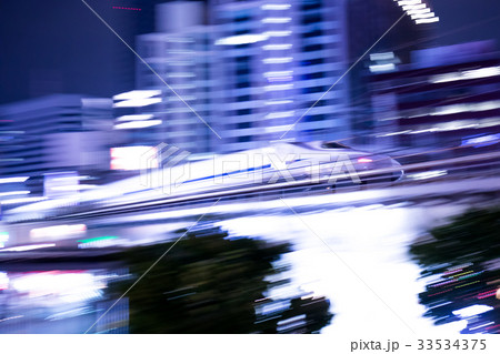 東京夜景、新幹線、有楽町の鉄道イメージ集 33534375