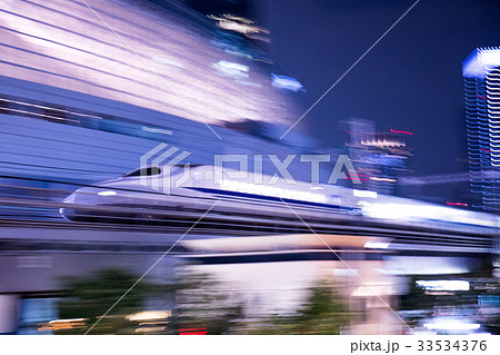 東京夜景、新幹線、有楽町の鉄道イメージ集 33534376