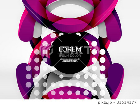 Modern 3d ring vector abstract background 33534377