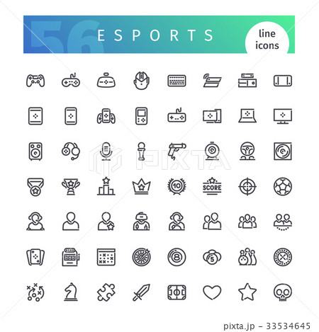 Esports Line Icons Set Esports Line Icons Set 33534645