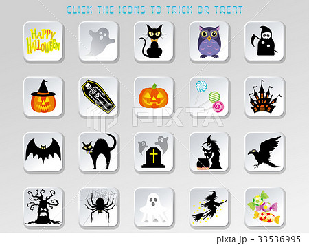 ハロウィーン　UI アイコンセット 33536995