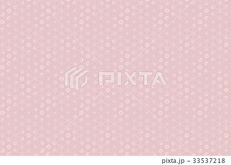 さくら_胡麻_麻の葉_文様(背景素材) さくら_胡麻_麻の葉_文様(背景素材) 33537218