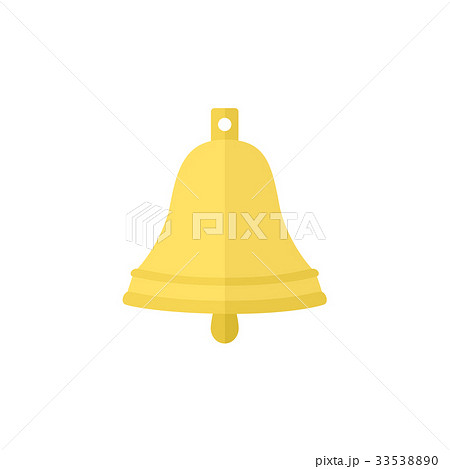 Flat cartoon ship bell illustration 33538890