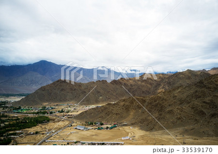 Landscape view from Shanti stupa Landscape view from Shanti stupa 33539170