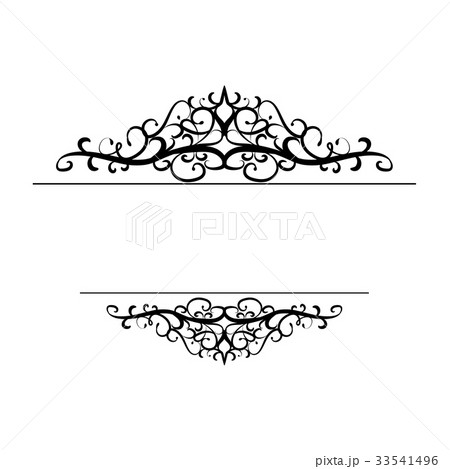 Vintage vector swirl frame Vintage vector swirl frame 33541496