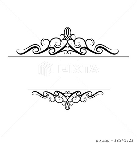 Vintage vector swirl frame Vintage vector swirl frame 33541522