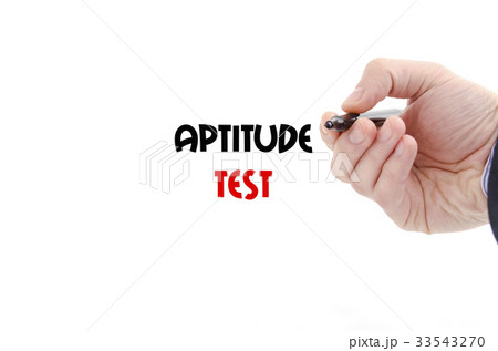 Aptitude test text concept Aptitude test text concept 33543270