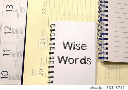 Wise words concept on notebook 33543712