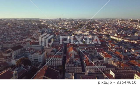 Sky view from the charming city of Lisbon and its 33544610