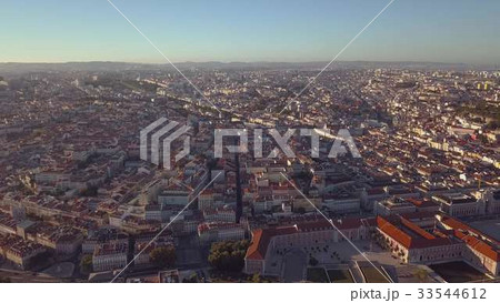 Sky view from the charming city of Lisbon and its 33544612