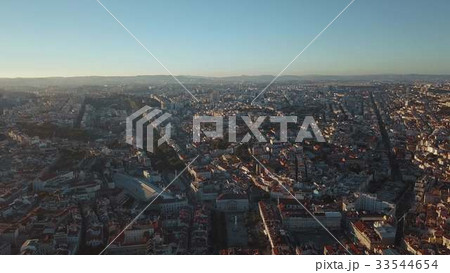 Sky view from the charming city of Lisbon and its 33544654