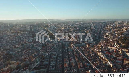 Sky view from the charming city of Lisbon and its 33544655
