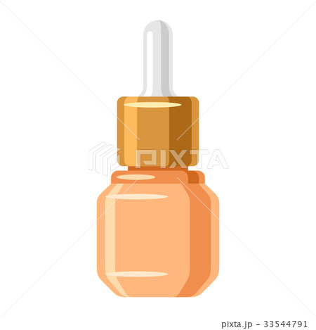 Serum for face. Illustration of object on white Serum for face. Illustration of object on white 33544791