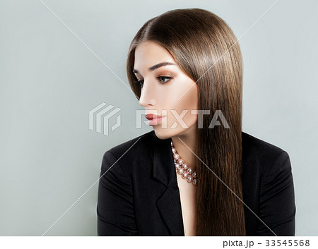 Beautiful Young Woman with Makeup 33545568