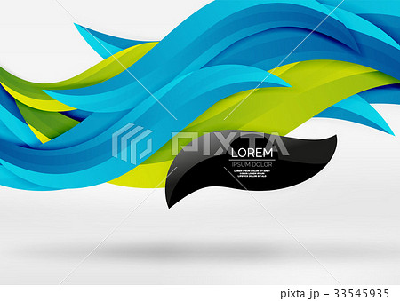 Vector colorful wave lines in white and grey 3d Vector colorful wave lines in white and grey 3d 33545935
