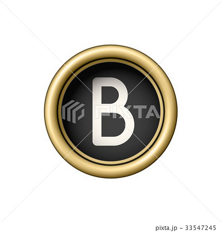 Slash symbol. Vintage golden typewriter button - Stock Illustration  [104329650] - PIXTA