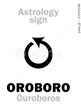 Astrology Oroboro Ouroboros のイラスト素材