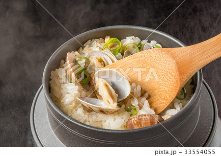 釜めし　Japanese clam pot rice with clams 33554055