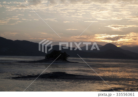 夕焼け 海 麗水市 33556361