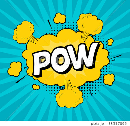 Comic Speach Bubble Effect Pow. Vector Comic Speach Bubble Effect Pow. Vector 33557096