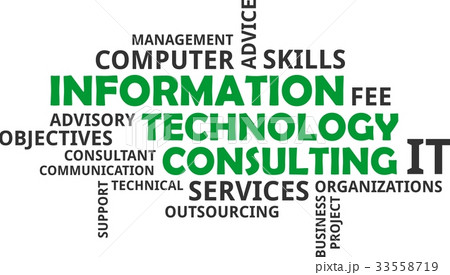 word cloud - information technology consulting 33558719