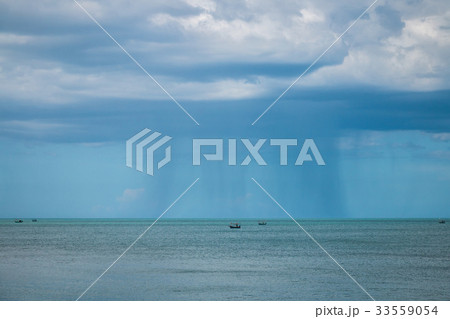 Fishing vessel under storm with big waves in storm Fishing vessel under storm with big waves in storm 33559054